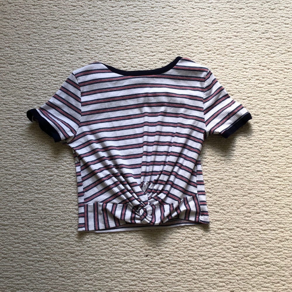 Tied in the front crop top